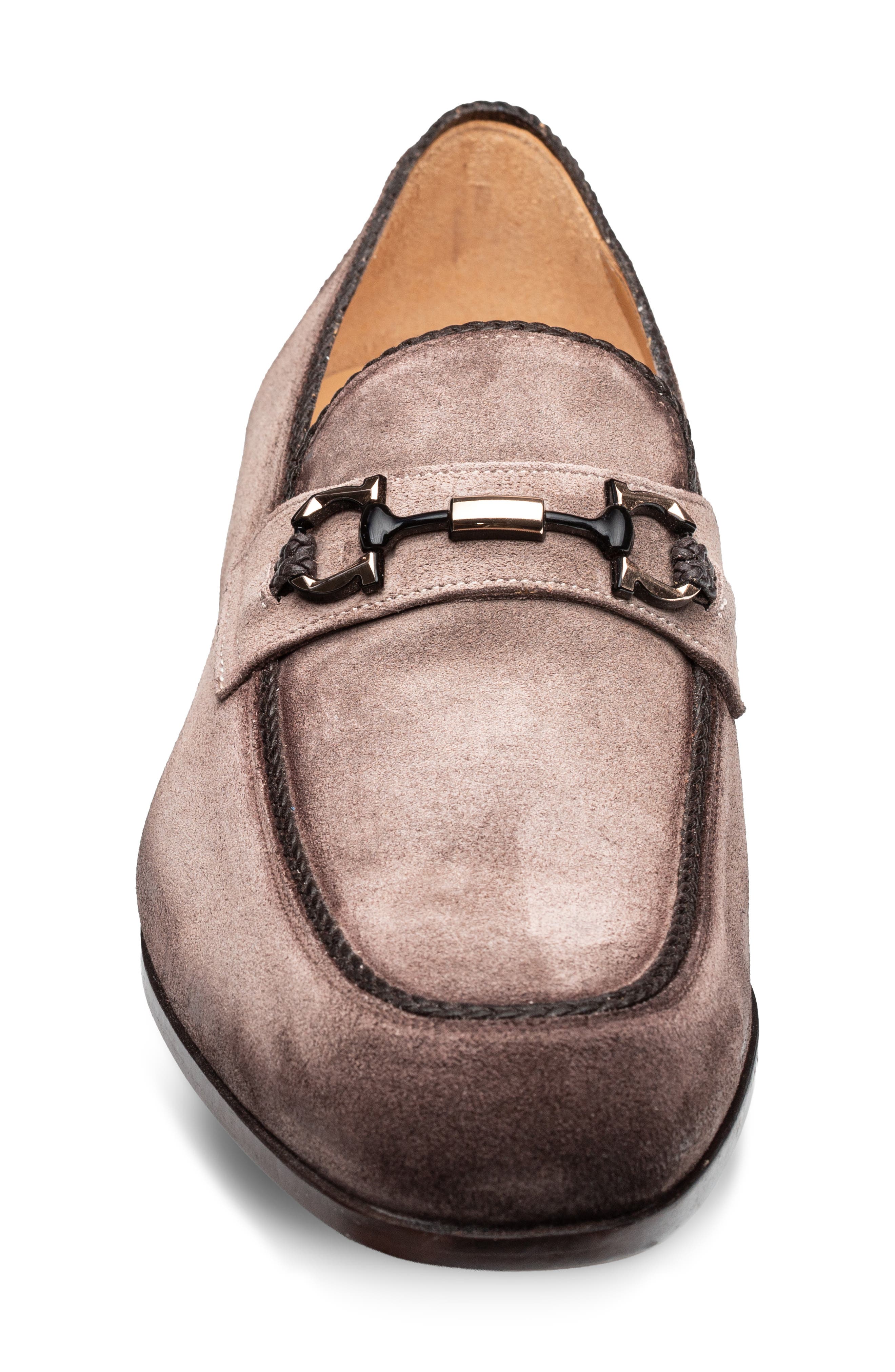 Antelope Leather Bit Loafer, Alternate, color, TAUPE