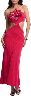 Capittana Carla Crochet Flower Cover-Up Dress