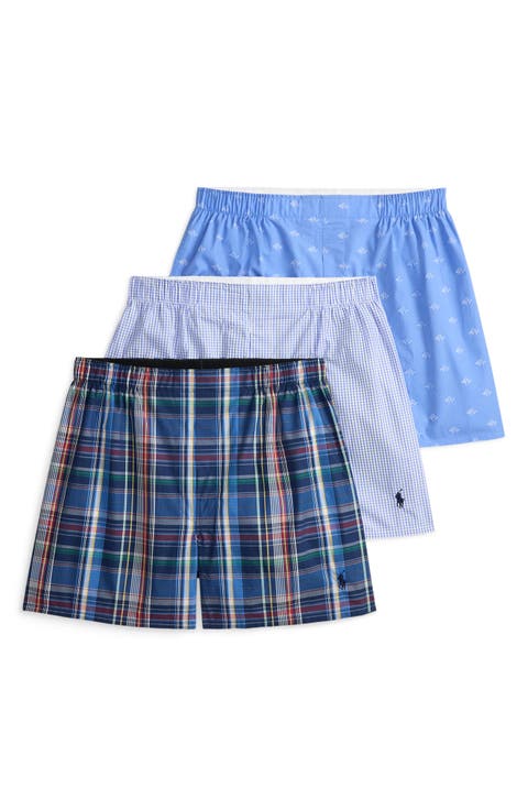Classic Fit Assorted 3-Pack Cotton Boxers