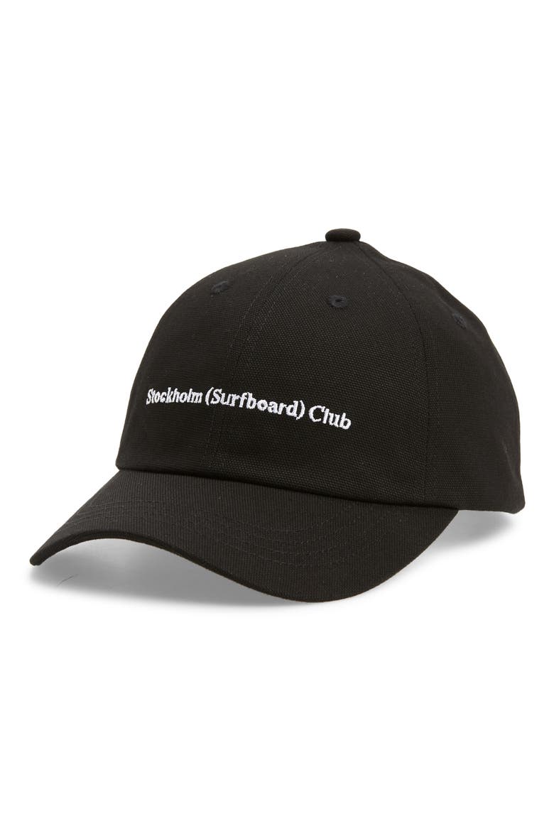Pac Logo Embroidered Baseball Cap, Main, color, BLACK/ WHITE