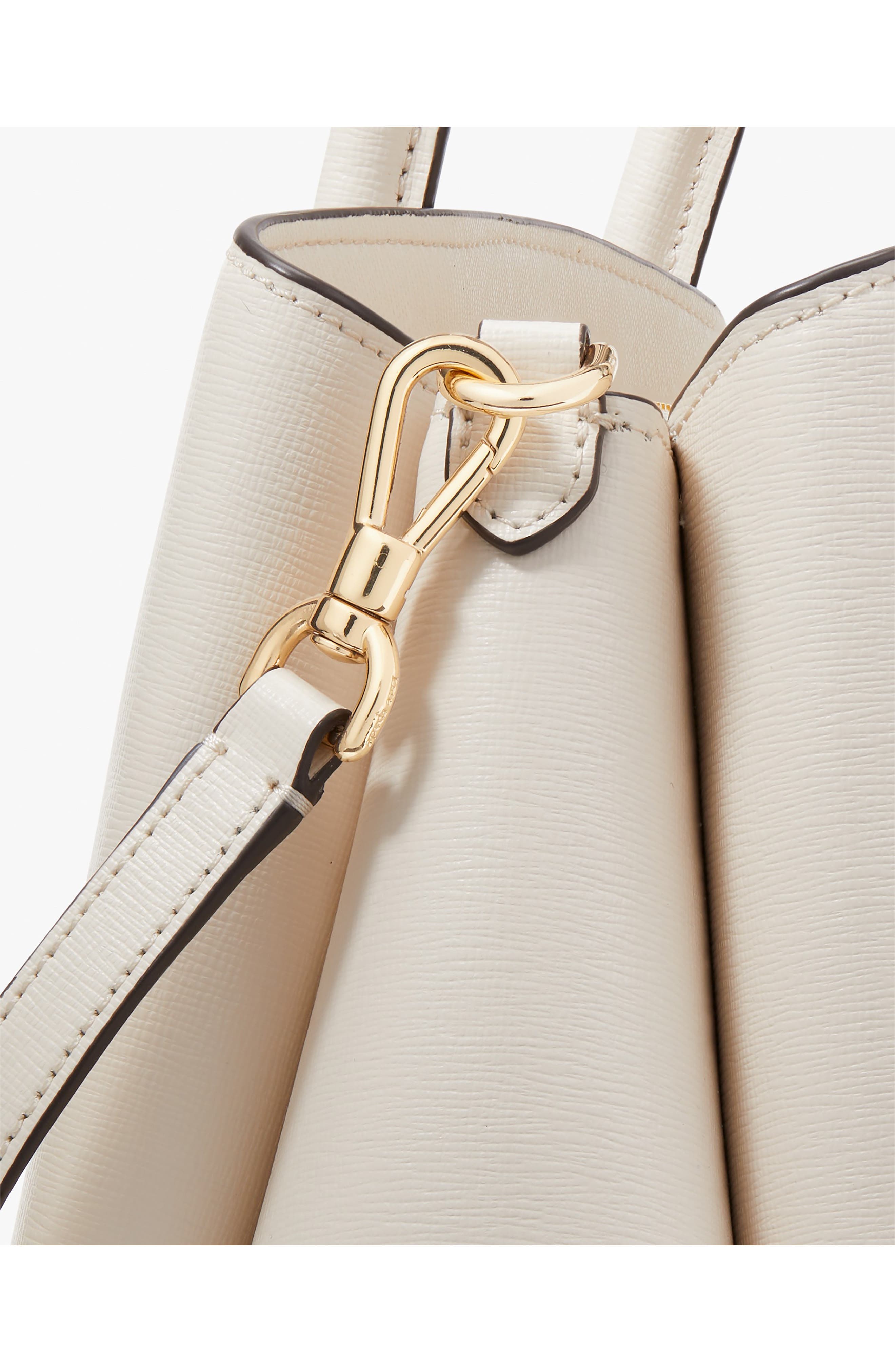 Kate Spade New York serena leather satchel, Alternate, color, Parchment.