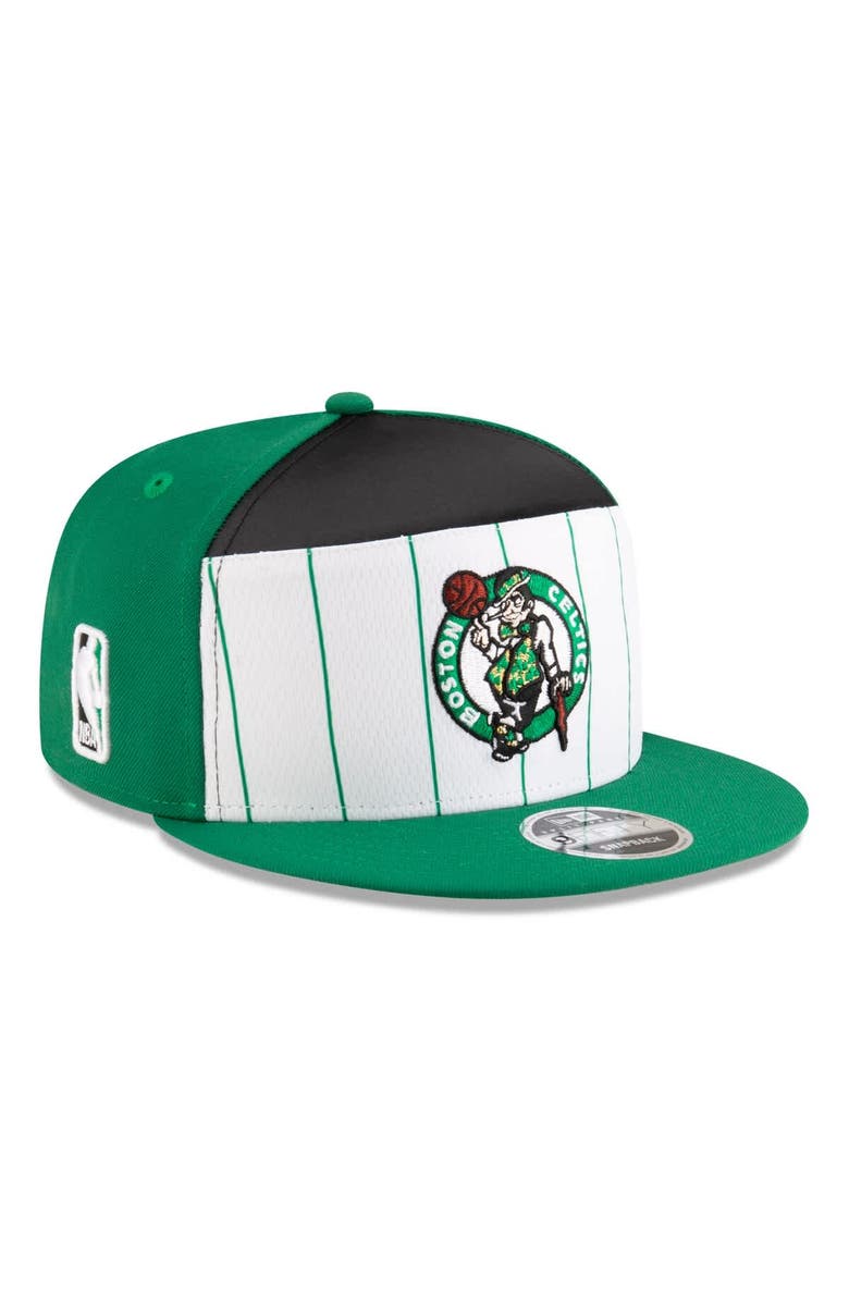 New Era Men's New Era  White/Kelly Green Boston Celtics 2025 NBA Tip Off Split Panel 9FIFTY Snapback Hat, Main, color, White