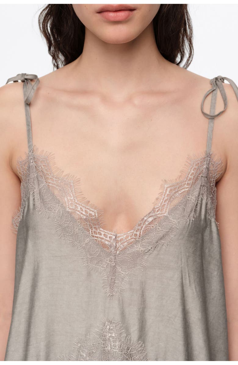 Bimba y Lola Fluid Dress, Alternate, color, Silver