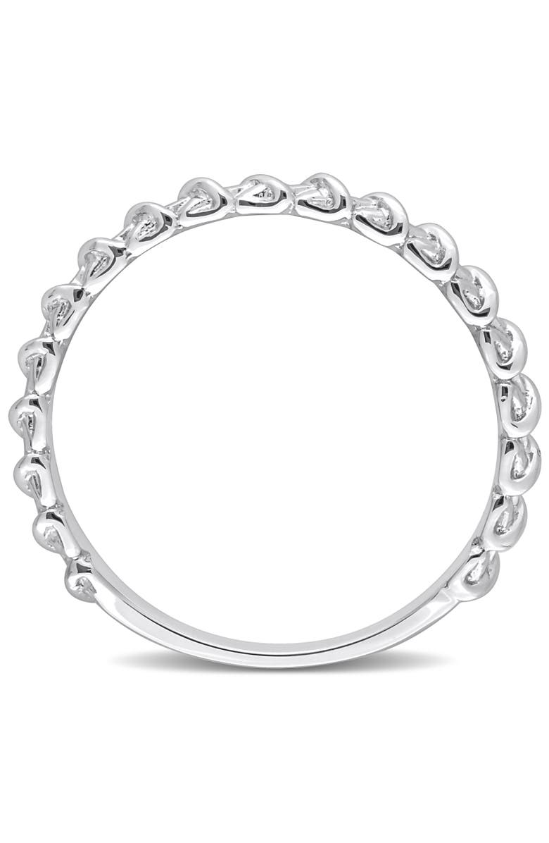 Julianna B. Crossover Twisted Ring 14k White Gold, Alternate, color, White Gold