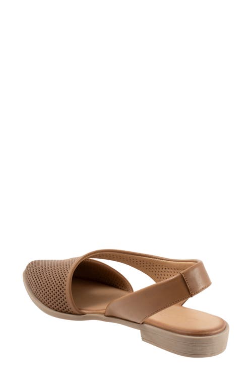 Bueno Bianca Perf Slingback Pointed Toe Flat