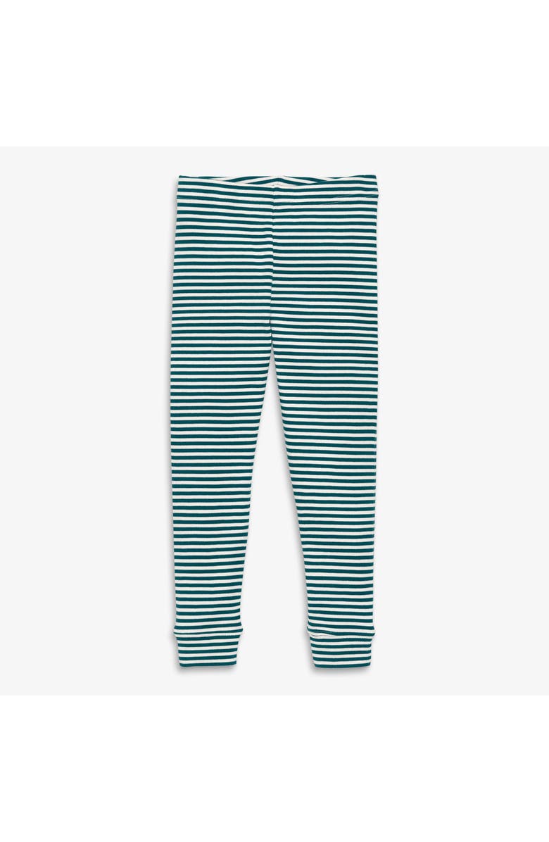 Primary Kids Organic Pj Pant In Stripe, Main, color, Forest Ivory Stripe