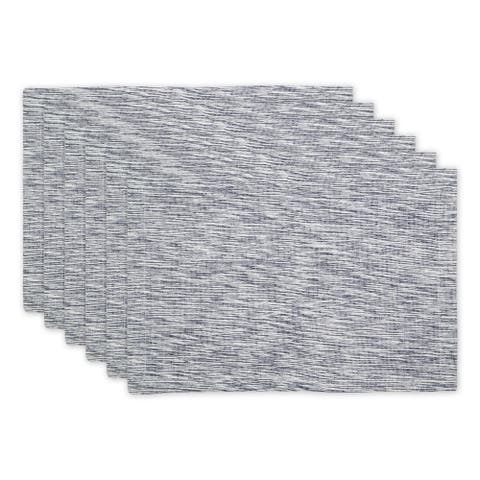 Tonal Recycled Cotton Slubby Rib Placemat Set/6