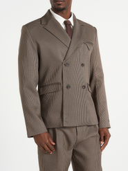 Manière De Voir Didier Houndstooth Double Breasted Blazer