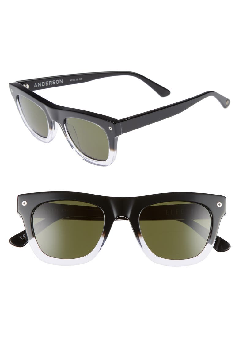 Andersen 49mm Sunglasses, Main, color, BLACK CLEAR FADE/ GREY