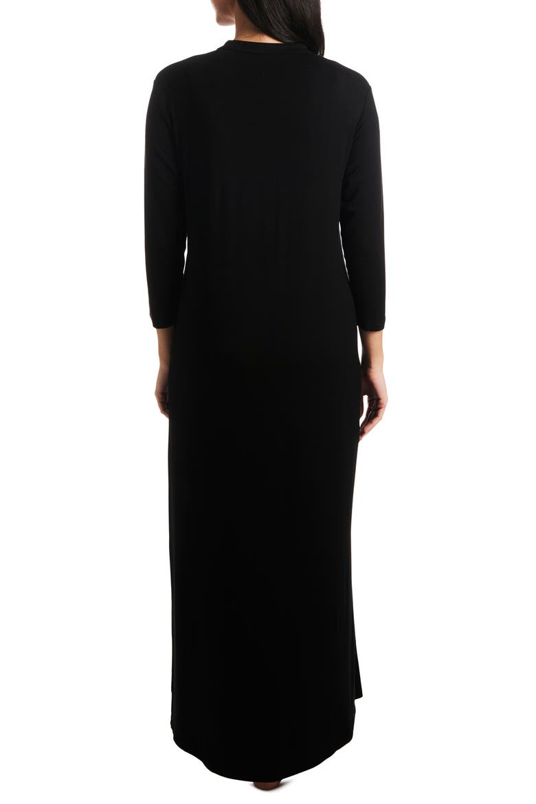 Juliana Maternity/Nursing Dress, Alternate, color, BLACK