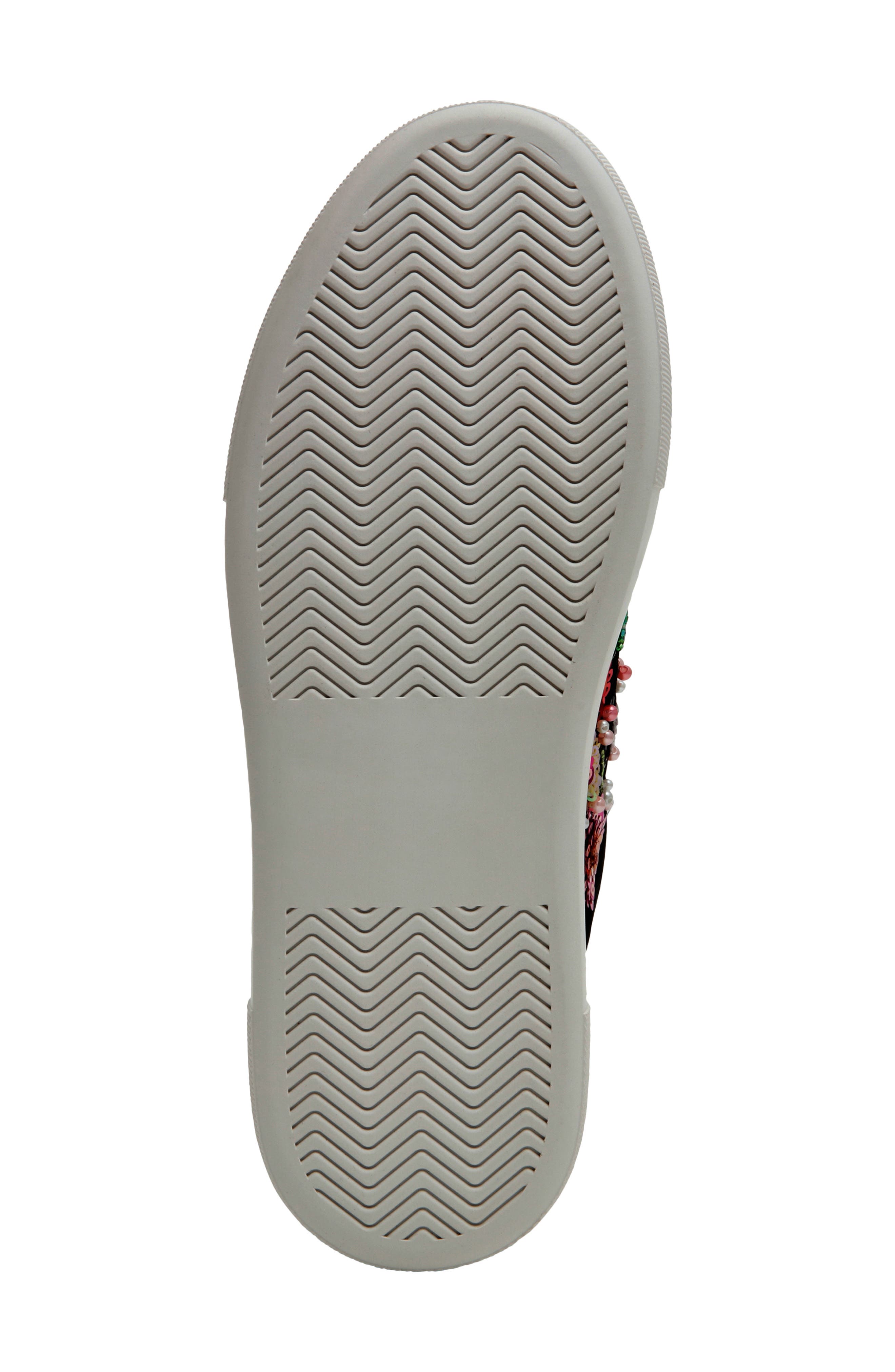 Betsey Johnson Bonny Sequin Platform Sneaker, Alternate, color, Black Floral