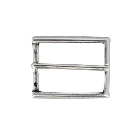 35mm Italian Simply Classic Rectangular Solid Brass Harness Belt Buckle