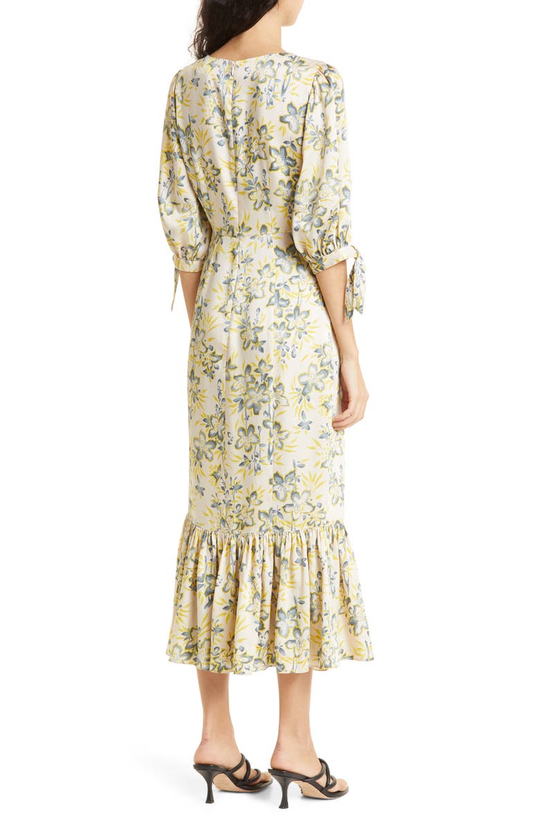 Cinq à Sept Kerstin Floral Midi Dress, Alternate, color,