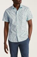 Bonobos Riviera Slim Fit Tropical Print Short Sleeve Stretch Cotton Button-Up Shirt