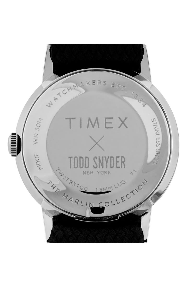 Timex<sup>®</sup> x Todd Snyder Woven Strap Watch, 34mm, Alternate, color,