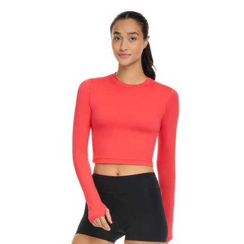 Women's Long Sleeve Crop Top for Everyday Sun and UV Protection