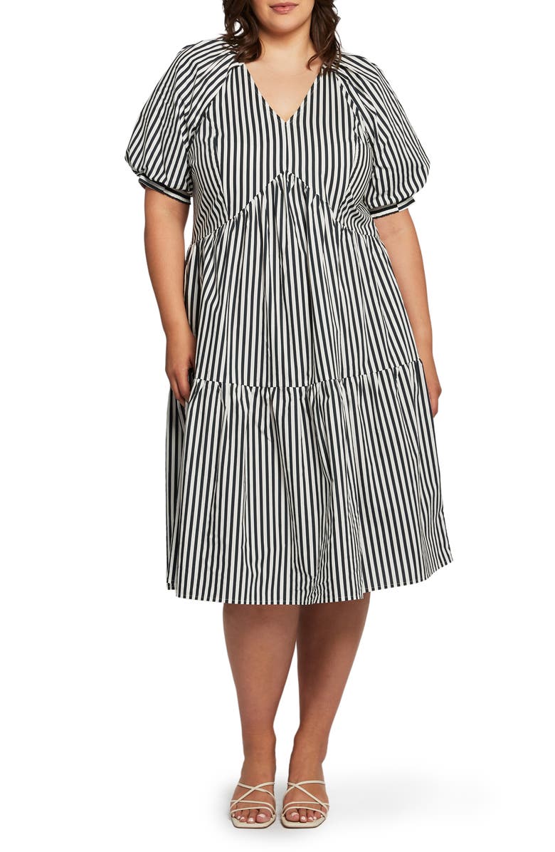 Estelle Dominica Stripe Midi Dress, Main, color,