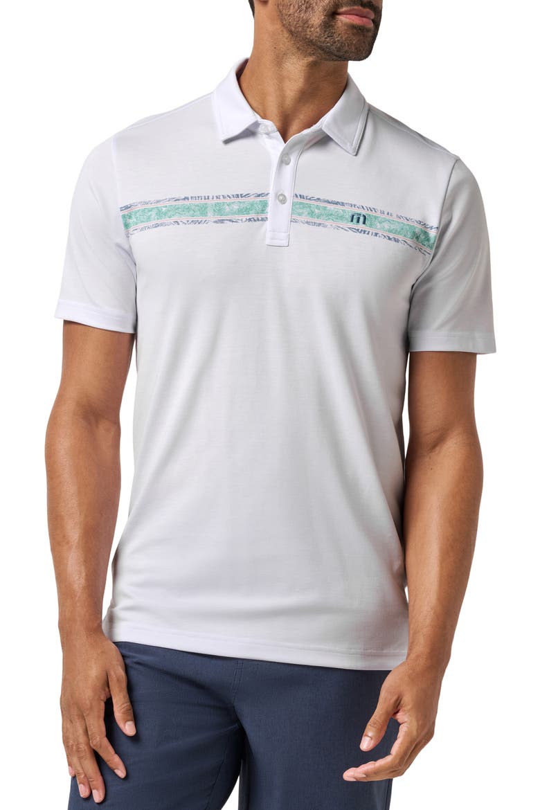All Day Drift Chest Stripe Polo, Main, color, WHITE
