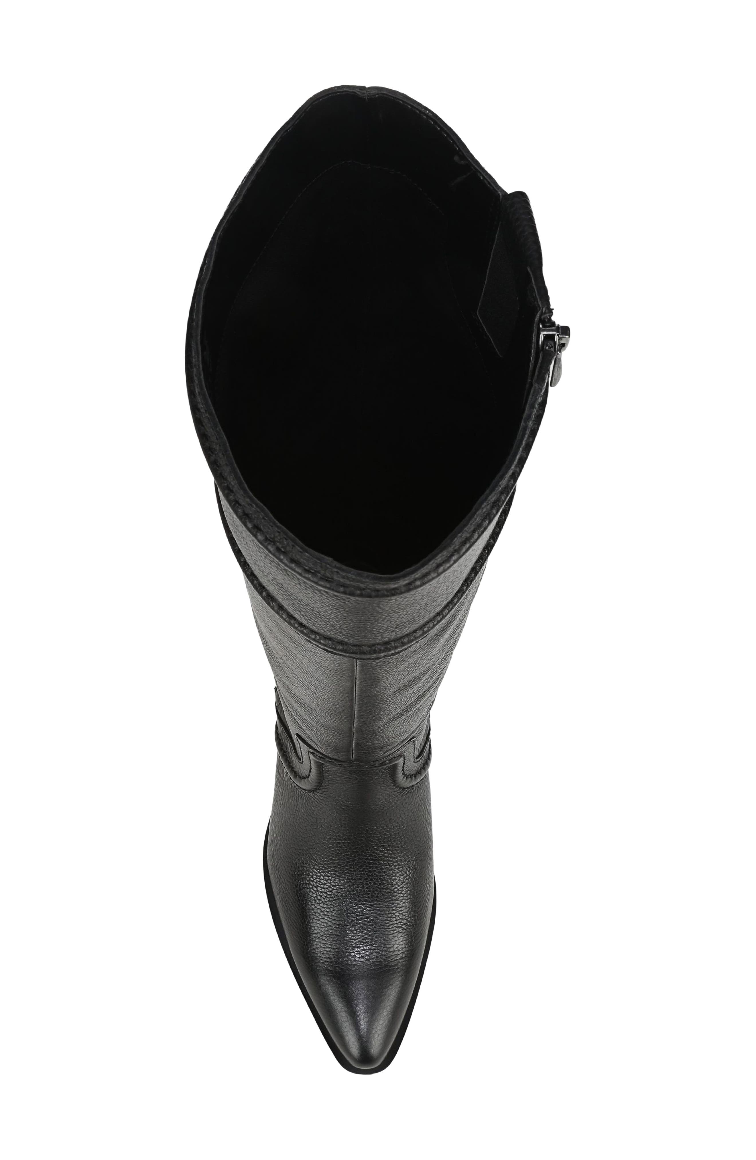 Dayton Leather Knee High Boot, Alternate, color, BLACK WC LEAHTER