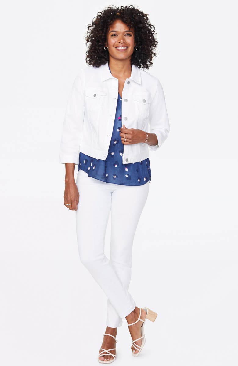 NYDJ Slim Denim Trucker Jacket, Alternate, color, 