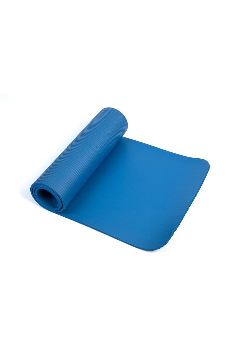 MIND READER All Purpose Extra Thick Yoga Mat & Carrying Strap, Alternate, color, 