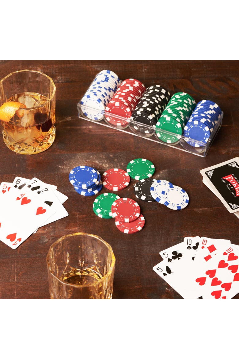Poker Chip Set, Alternate, color, Multicolor