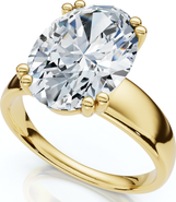 Bliss Diamond Certified 4Ct Oval Diamond Solitaire Engagement Ring Lab Grown