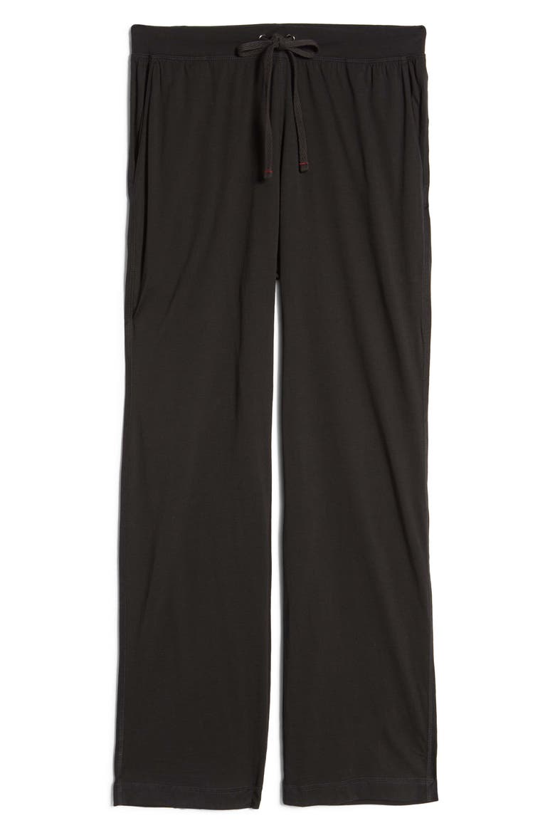 Peruvian Pima Cotton Lounge Pants, Alternate, color, BLACK