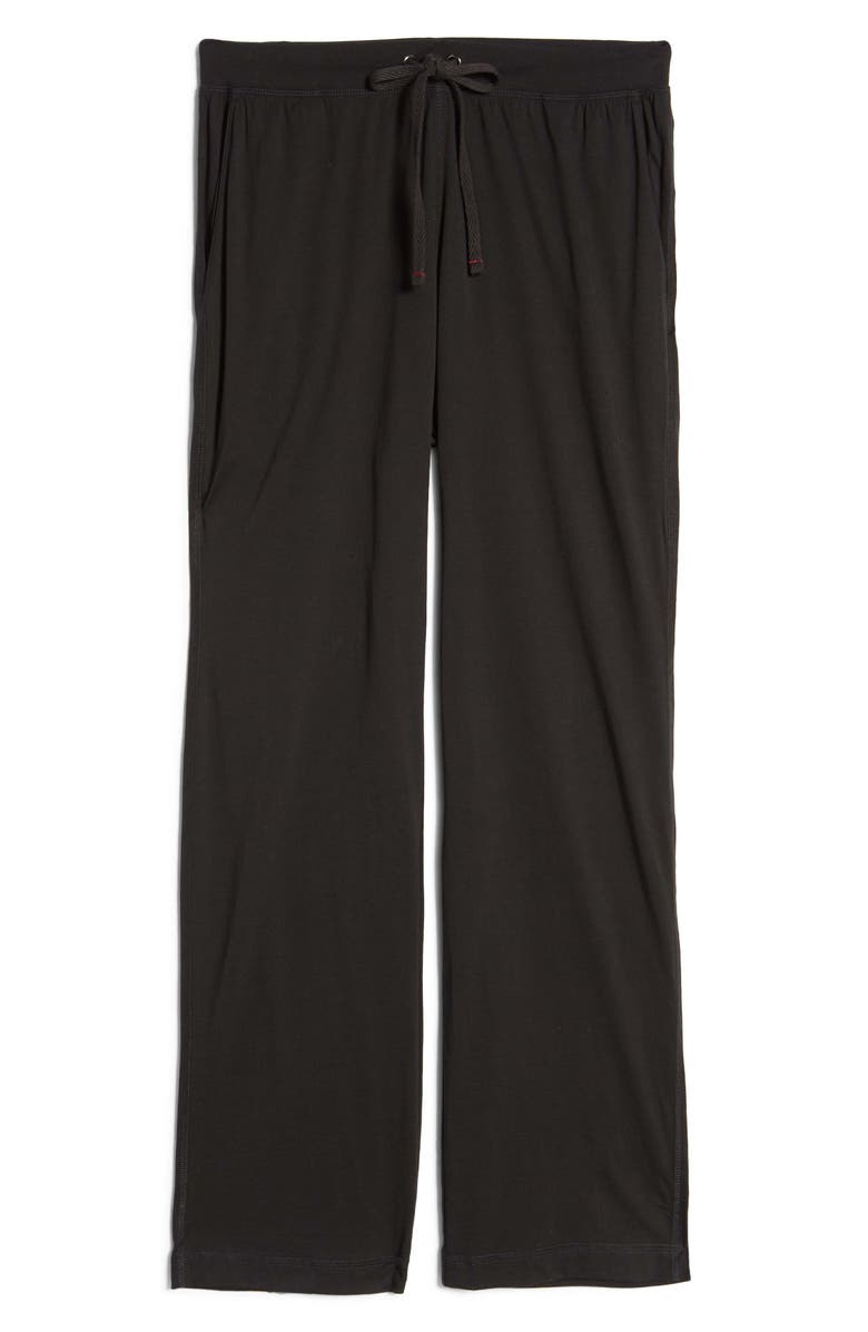 Daniel Buchler Peruvian Pima Cotton Lounge Pants, Alternate, color, Black