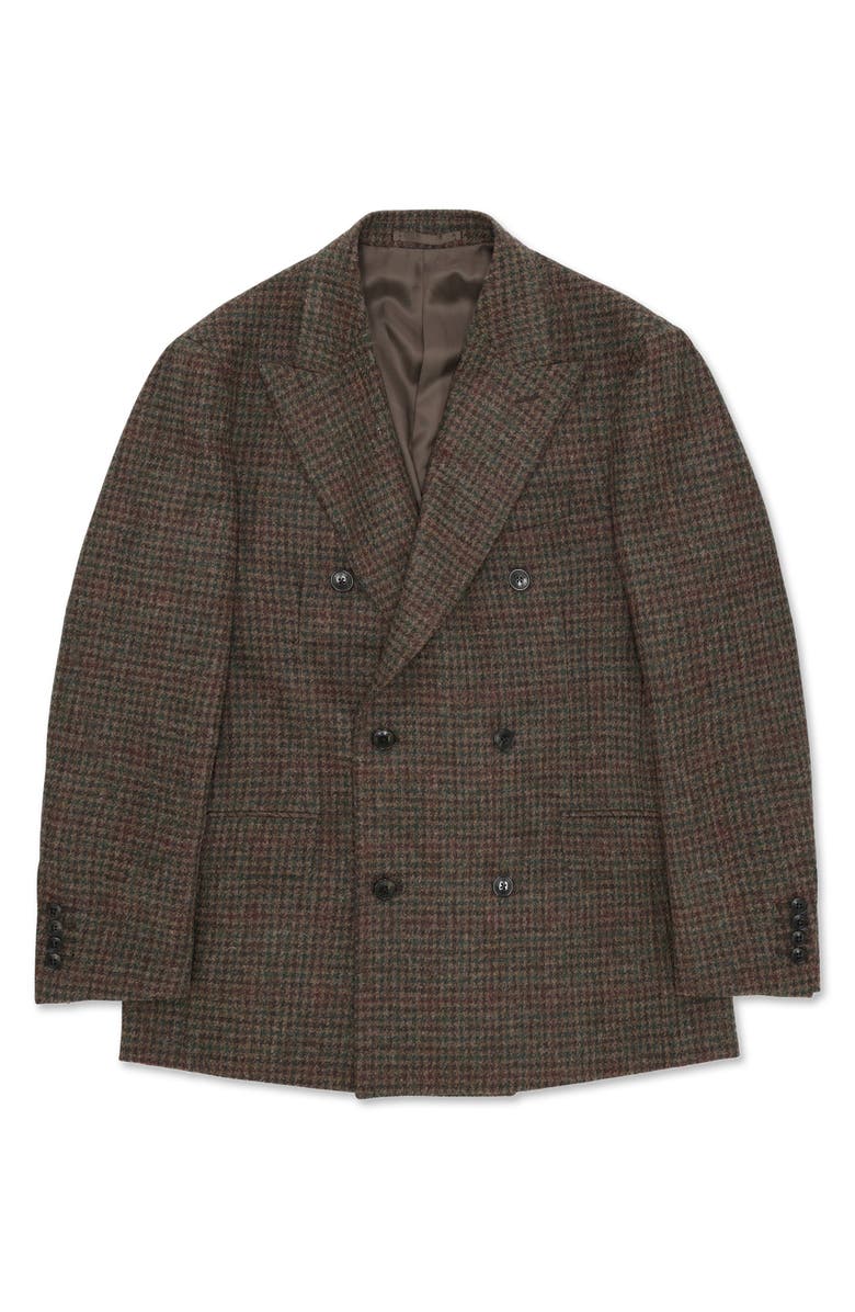 Fortela Shetland Double-Breasted Check Jacket, Main, color, Multicolor