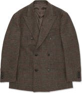 Fortela Shetland Double-Breasted Check Jacket
