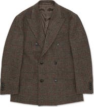 Fortela Shetland Double-Breasted Check Jacket