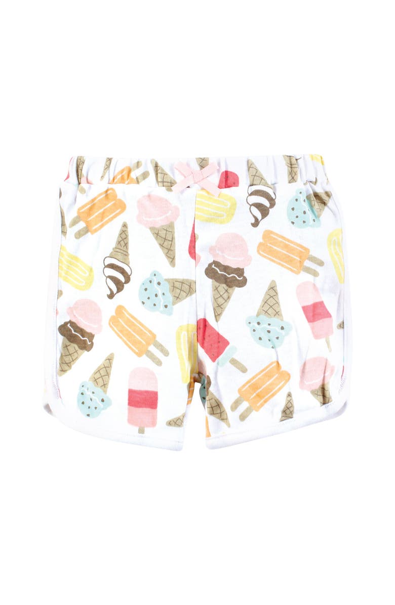 Hudson Baby Everyday Shorts Quartet, Alternate, color, Ice Cream And Popsicles