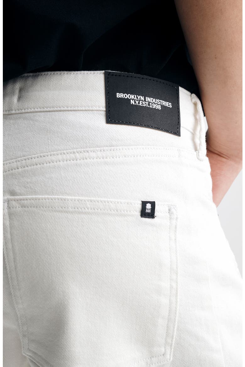 Denim Barrel Shorts, Alternate, color, OFF WHITE EVERYDAY D
