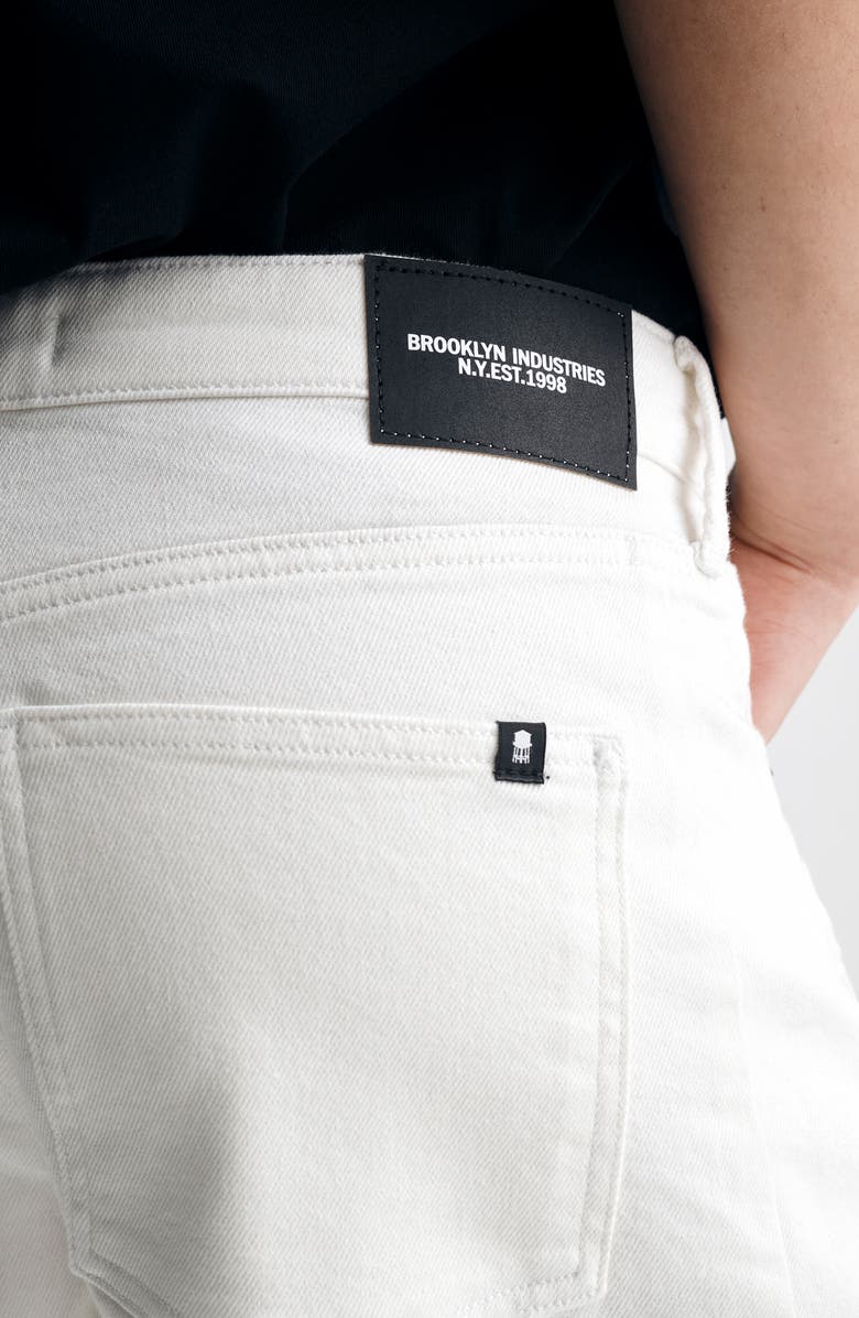 Brooklyn Industries Denim Barrel Shorts, Alternate, color, Off White Everyday D