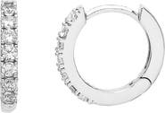 Estella Bartlett Pavé Crystal Hoop Earrings