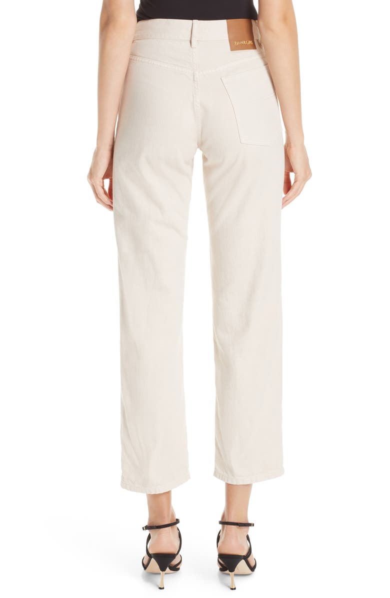 Jacquemus Le Jean Crop Jeans, Alternate, color,