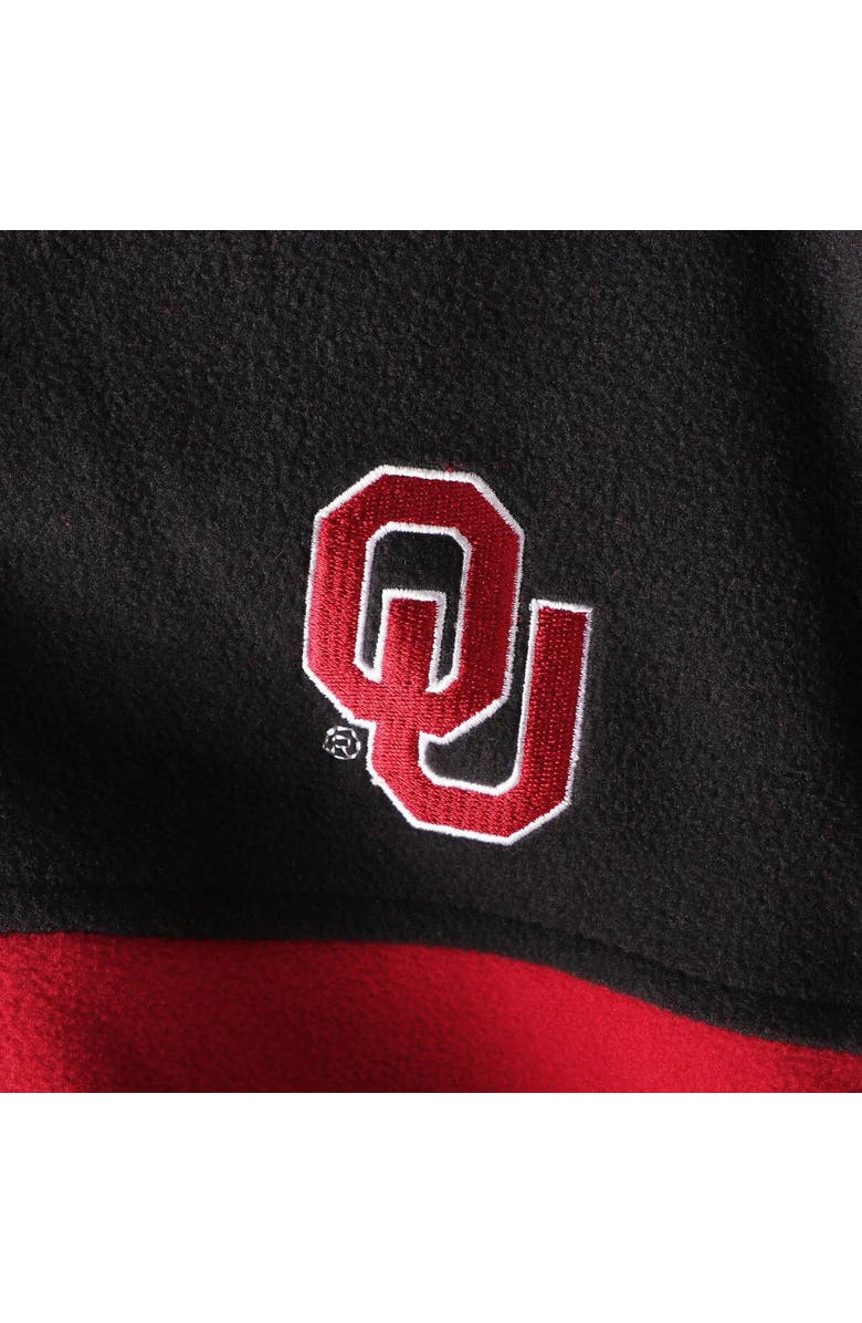 Columbia Men's Columbia Black/Crimson Oklahoma Sooners Flanker III Fleece Team Full-Zip Jacket, Alternate, color,