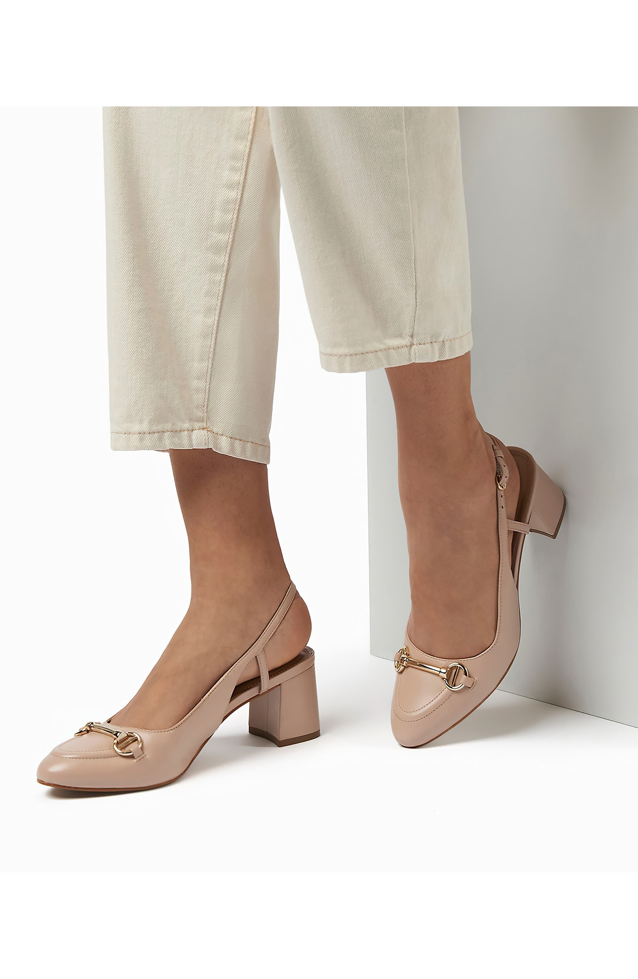 Cassie Block Heel Slingback Pump, Alternate, color, BEIGE