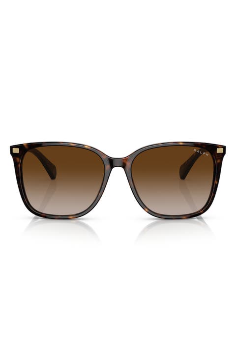 56mm Gradient Square Sunglasses