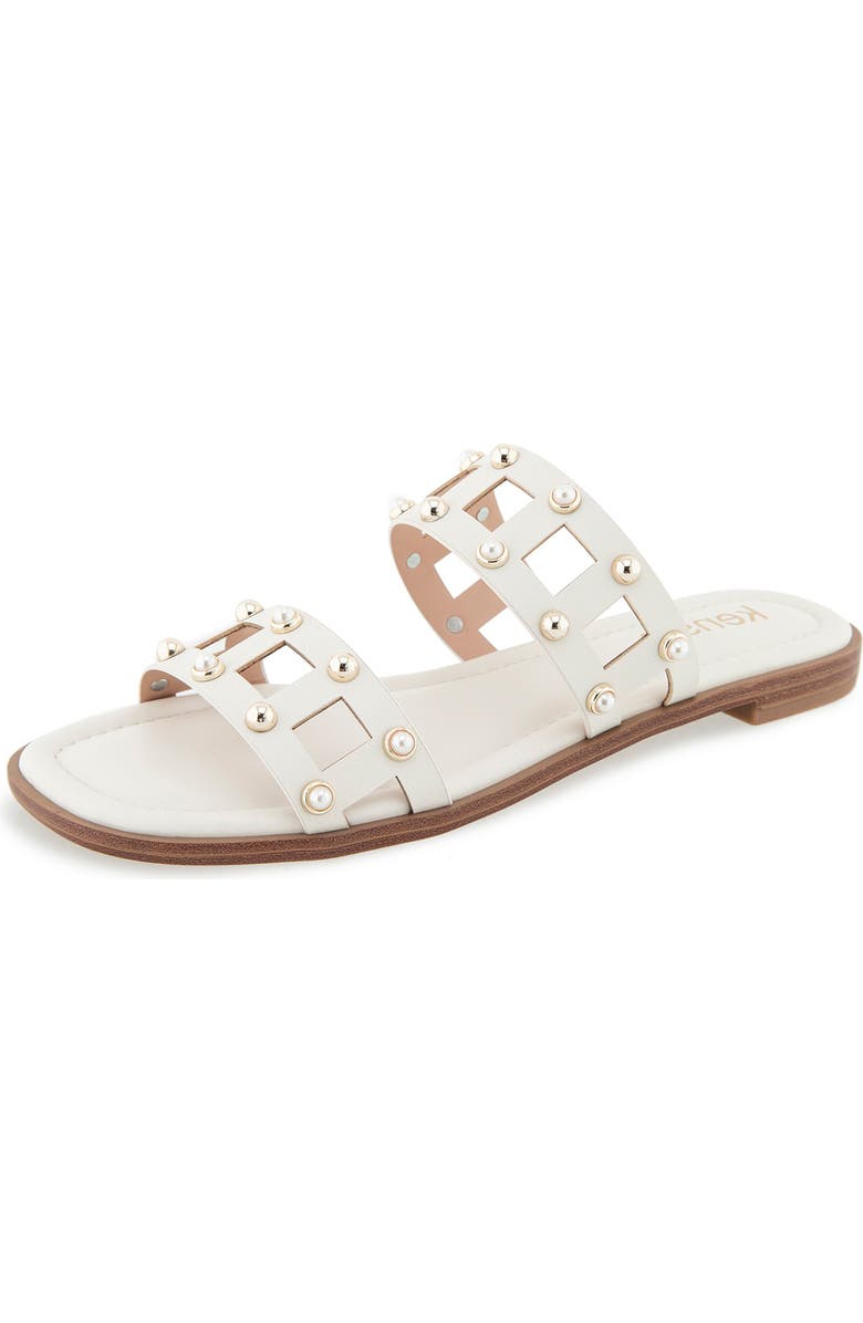 Kensie Rosaly Sandal, Alternate, color, Off White