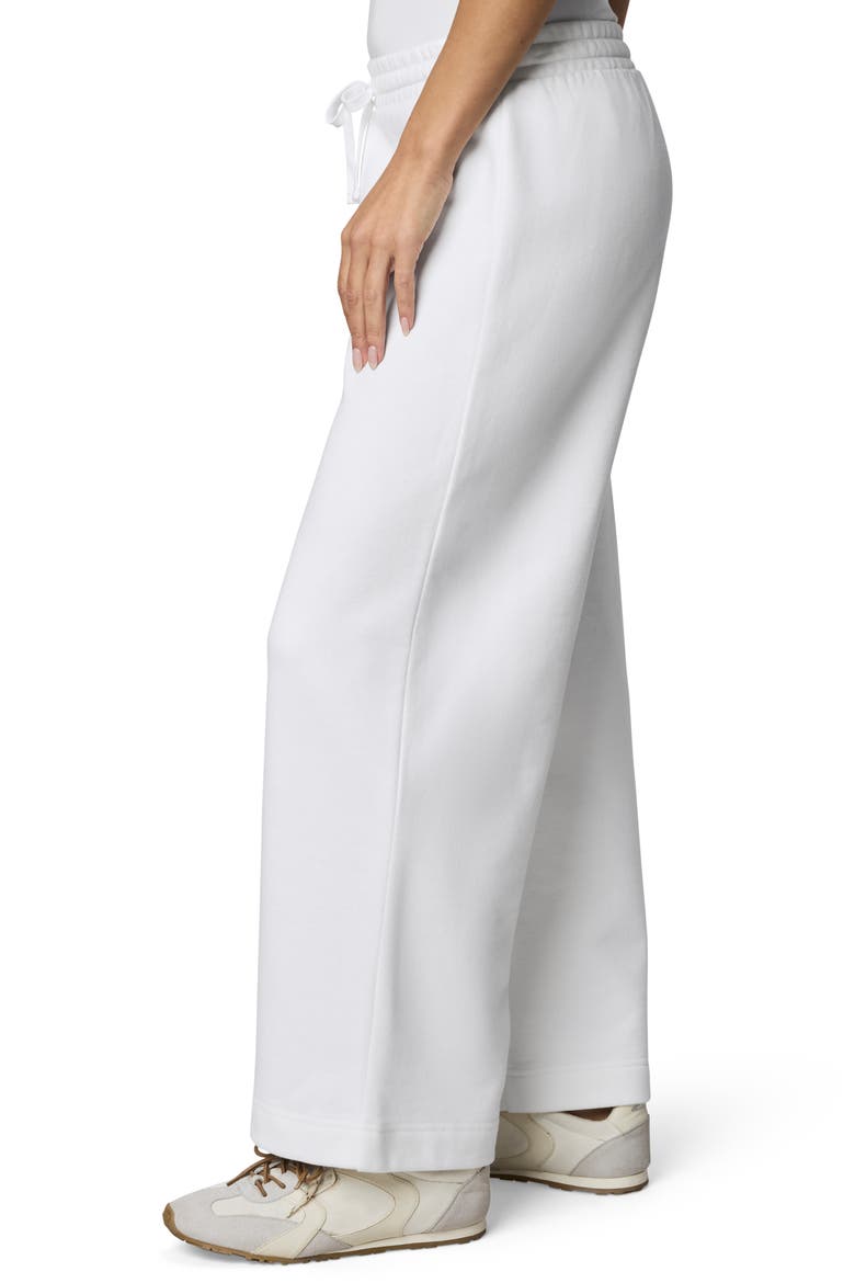 Matilda Wide Leg Terry Pants, Alternate, color, WHITE