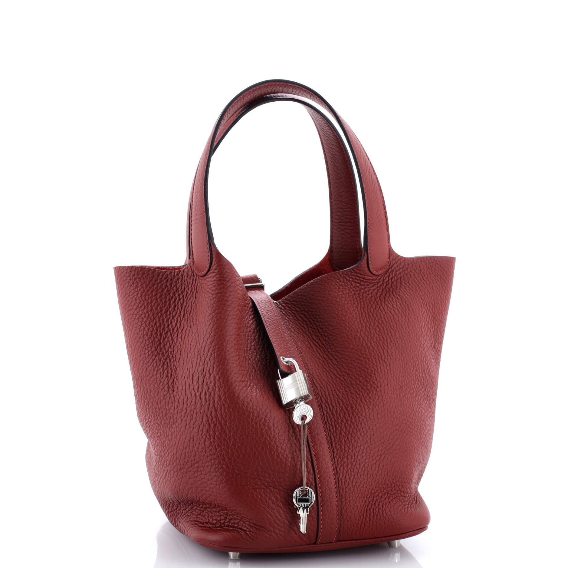 Pre-Owned Hermes Picotin Lock Bag Clemence MM, Alternate, color, 
