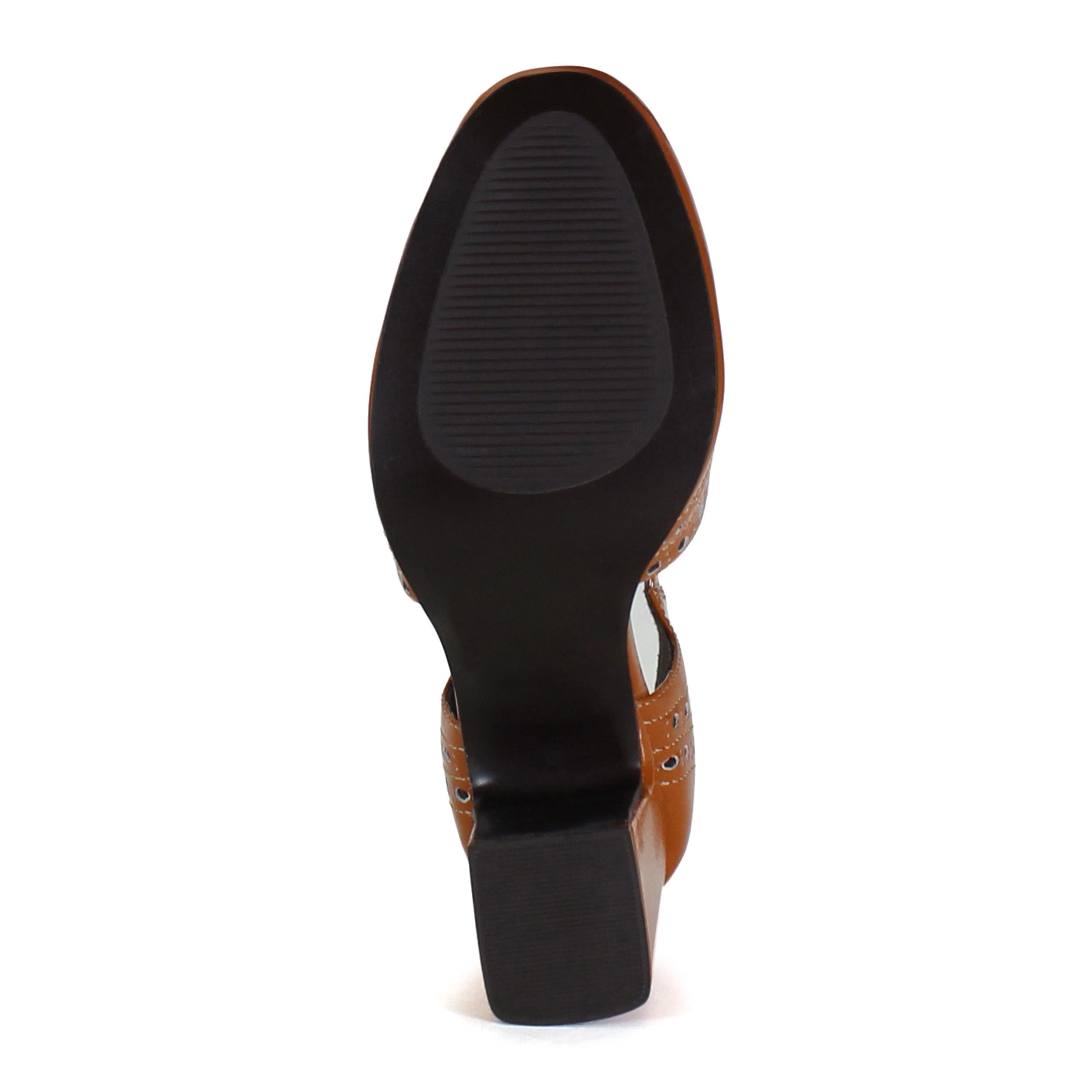 Diba True JUKE BOX Leather T Strap Mary Jane Heel, Alternate, color, Tan