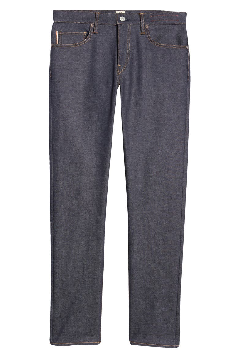 The Pen Slim 14-Ounce Stretch Selvedge Jeans, Alternate, color, INDIGO RAW