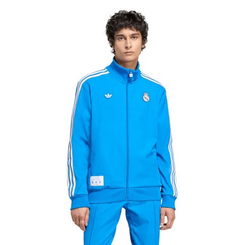 Men's adidas  Blue Real Madrid Terrace Icons Full-Zip Track Jacket