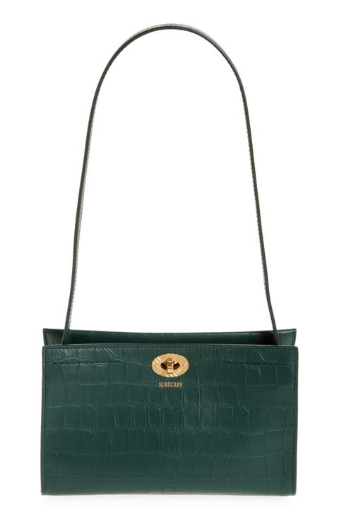 Cotswolds Croc Embossed Leather Pouch