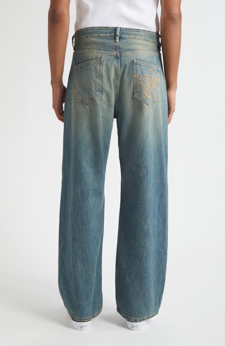 STOCKHOLM SURFBOARD CLUB Frank Relaxed Straight Leg Jeans, Alternate, color, Sand Blue