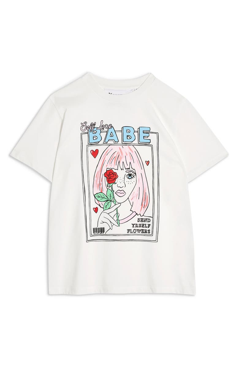 Topshop By Tee & Cake Magazine Girl Tee, Alternate, color,