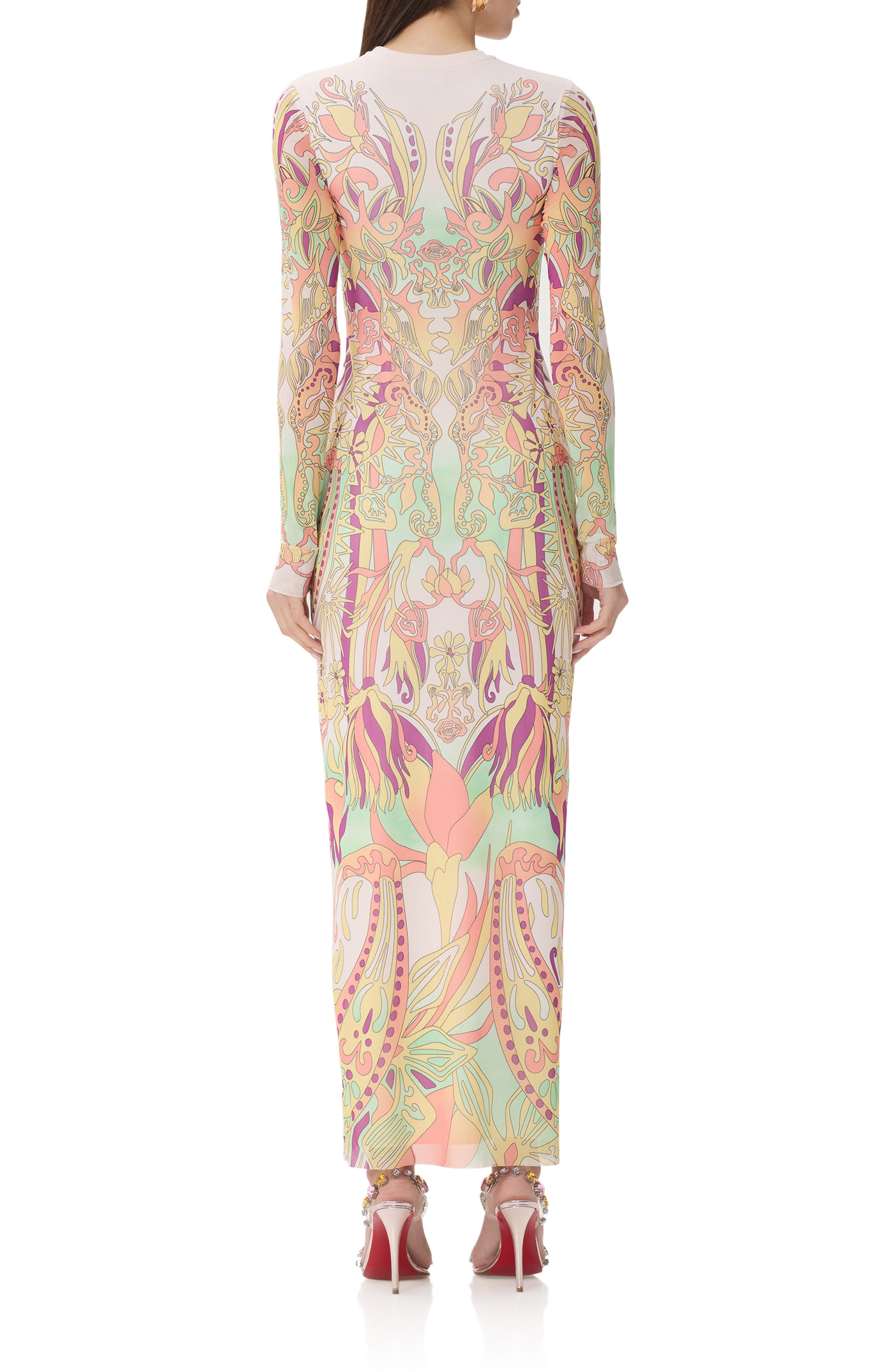 Didi Print Long Sleeve Maxi Dress - image 2